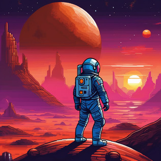 Astronaut on mars